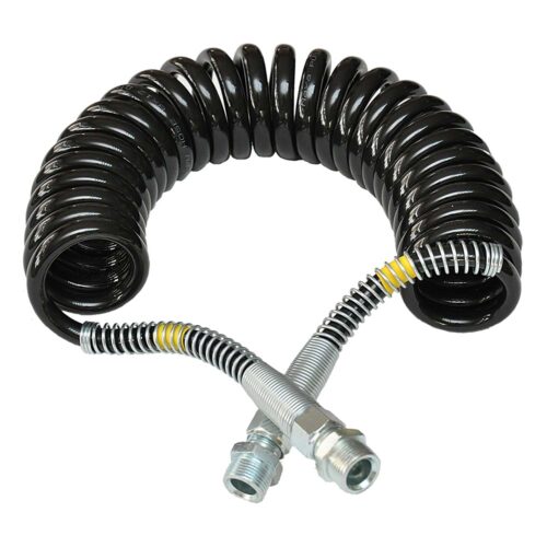 Treyler Spiral Hortumu Siyah M16 Sarı Uç Metal Yay-PU